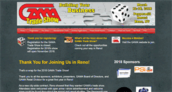 Desktop Screenshot of gamatradeshow.com